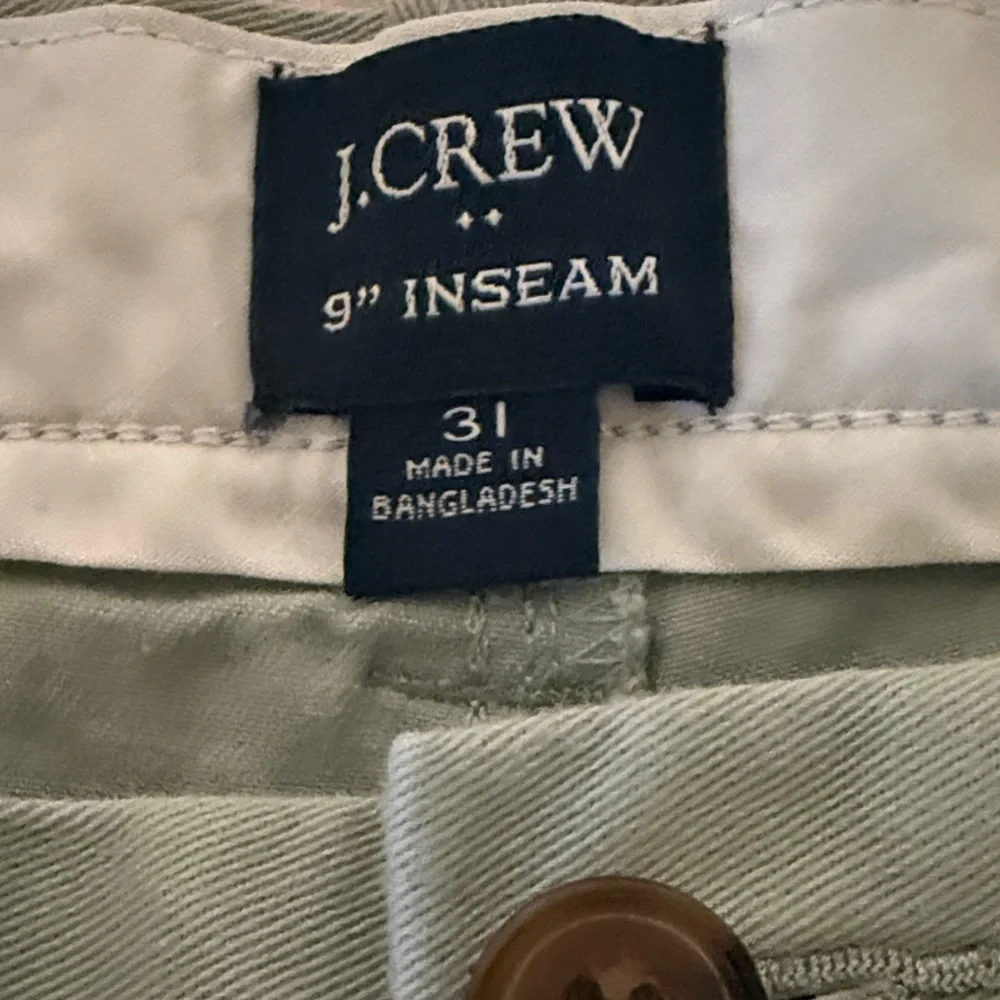 J. Crew Men's Olive Flat Front Shorts
